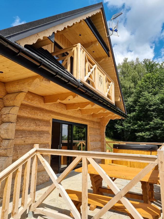 Babiogórska Chata - dom z bali z jacuzzi i sauną Zawoja Exterior foto