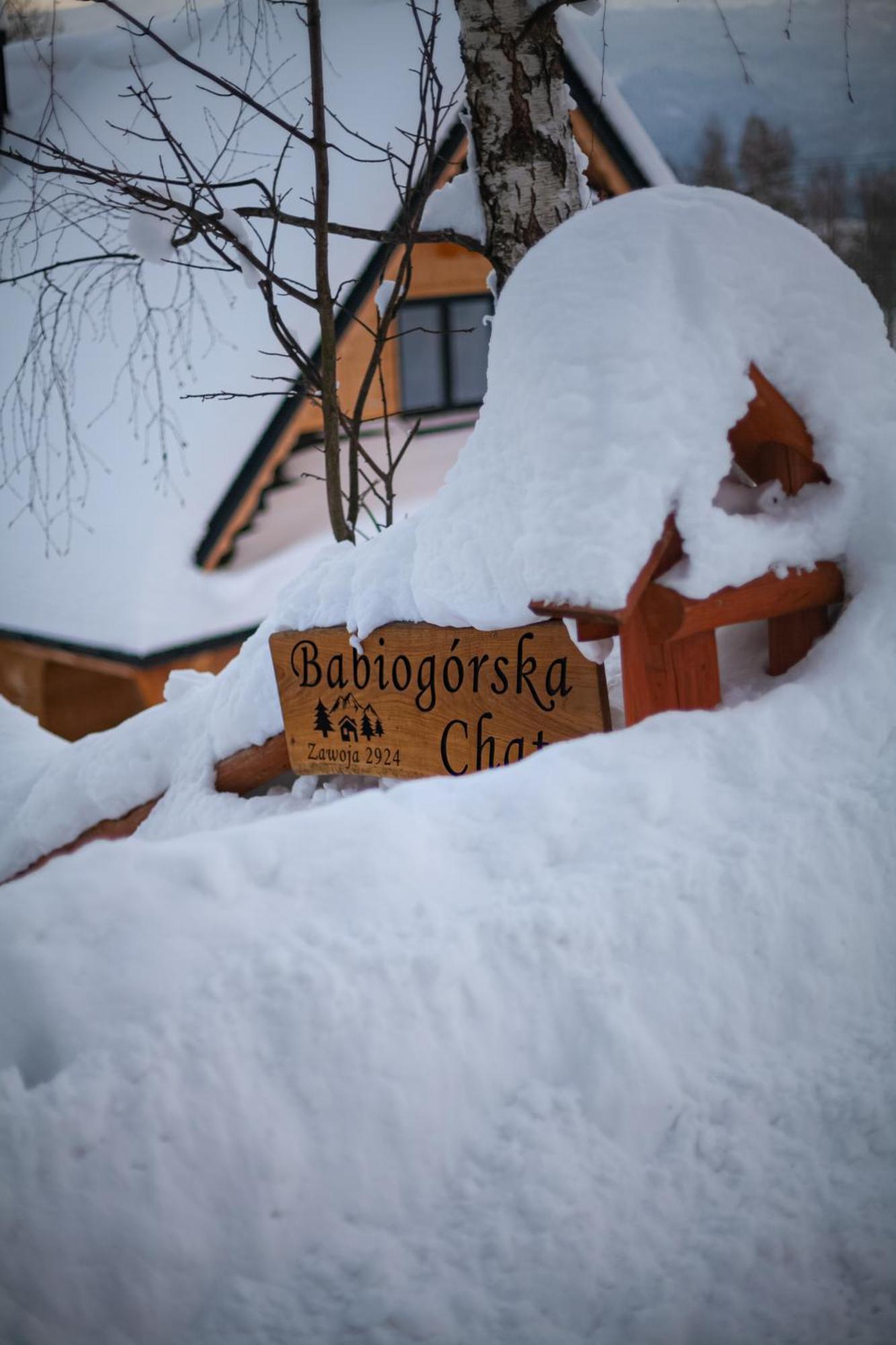 Babiogórska Chata - dom z bali z jacuzzi i sauną Zawoja Exterior foto